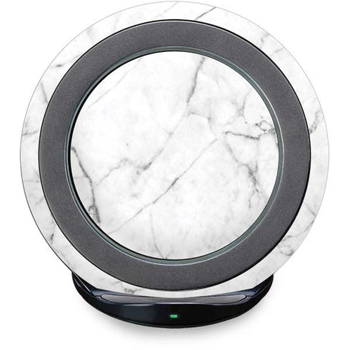 White Marble Fast Charge Wireless Charging Stand Skin